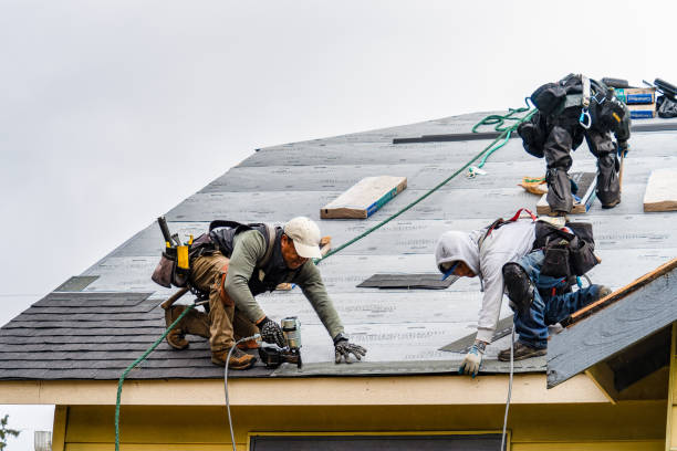Professional Gutter Installation technician working in Havre de Grace, MD